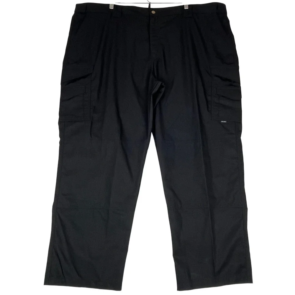 Tru-Spec Cargo Pants Mens 52 Black Ripstop Tactical‎ Work Trousers New with tags